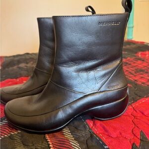 Merrell Waterproof Insulated Ankle Boots Black Sz 7.5 New